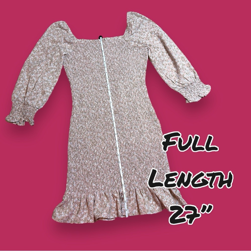NWT Vernacular Crinkle Stretch Puff Sleeve Dress in Floral Print. 🌺 Size Small - Picture 8 of 12